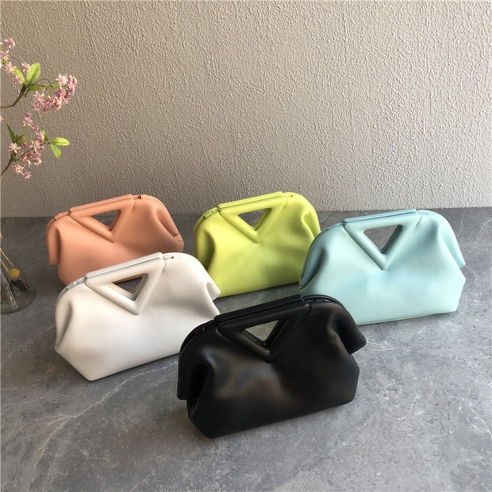 Designer Geoemetric Structured POINT Clutch w/ Crossbody Strap Bag | B4